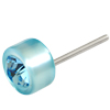 1 Paar Polaris Ohrstecker mit Strass 6mm Aquamarin gl. / Aquamarin